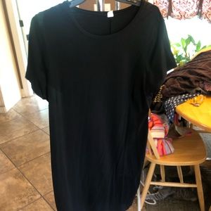 Black T-shirt dress